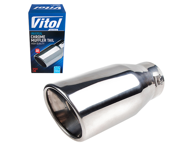 Насадка на глушитель VITOL НГ-0588, вход D64мм, длина 203мм, выход D89мм