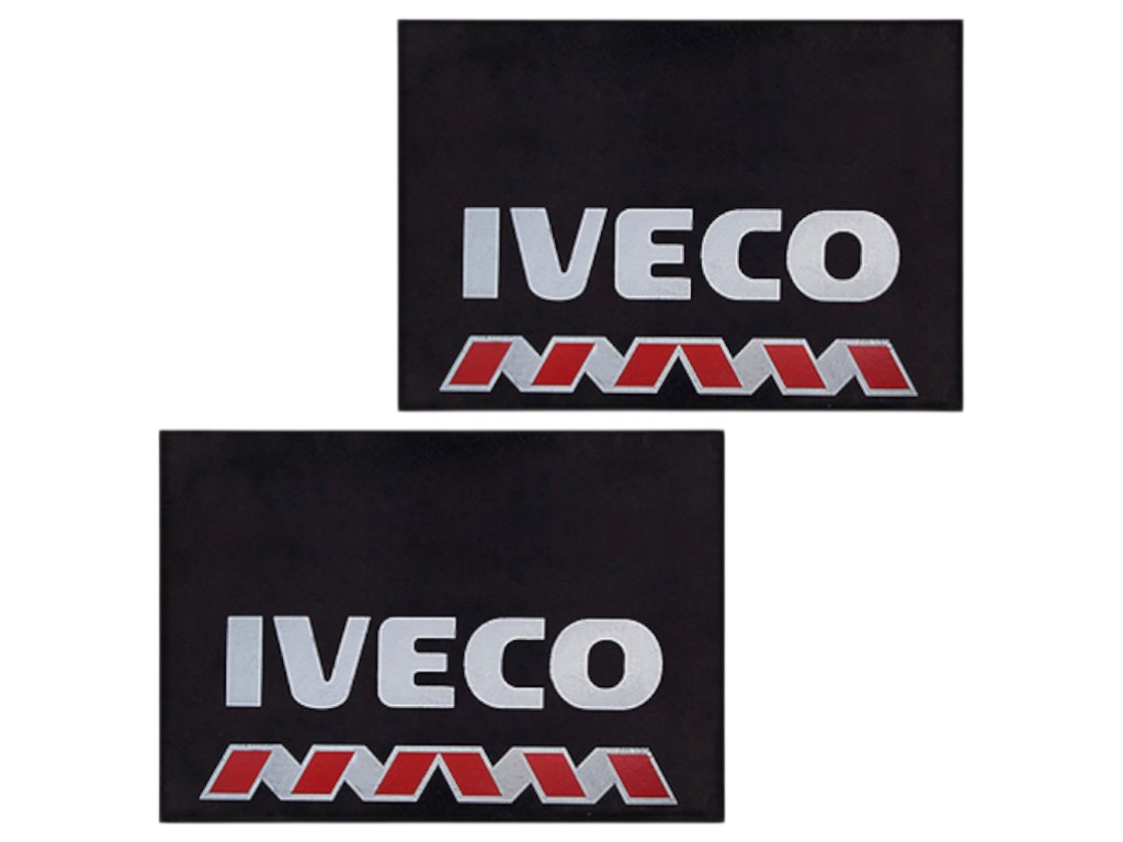 Бризковики для вантажних машин, Iveco, гума, 330×470мм, колір чорний (ціна за 2шт)