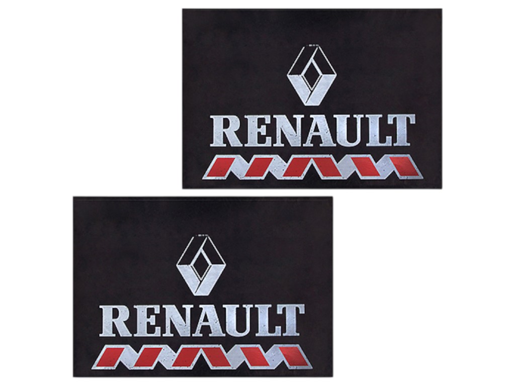 Бризковики для вантажних машин, Renault, гума, 330×470мм, колір чорний (ціна за 2шт)