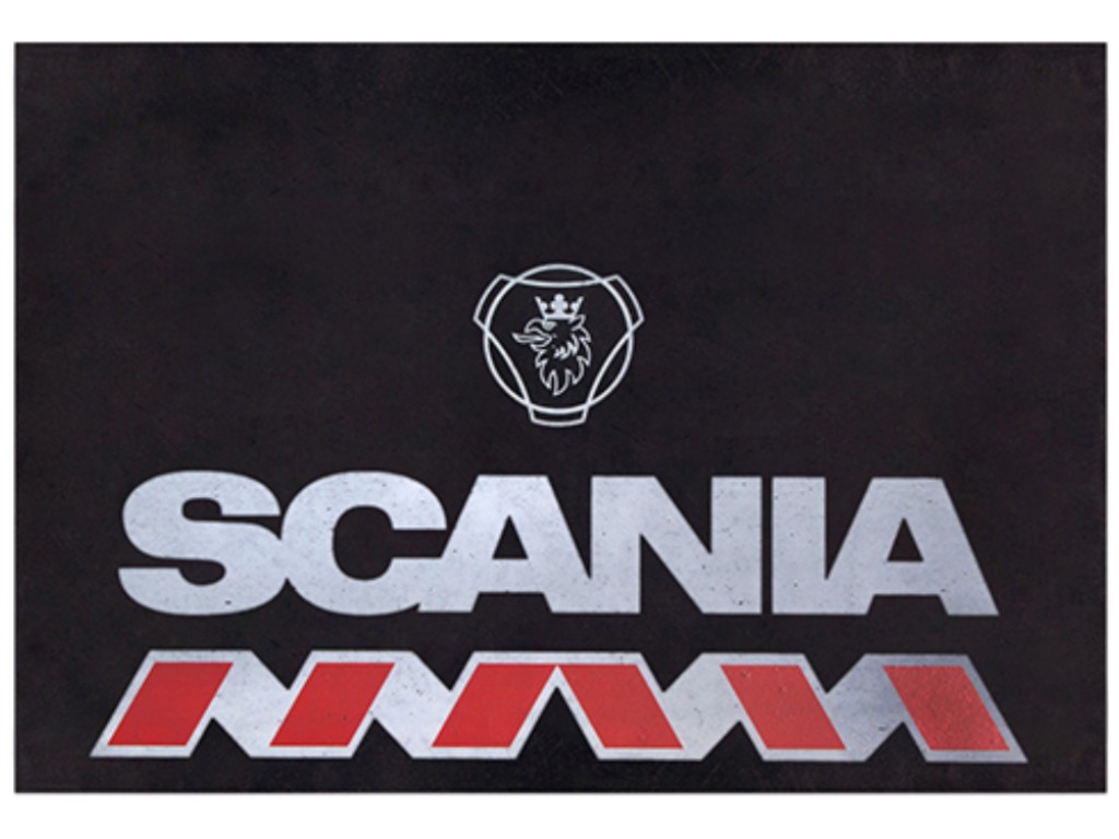 Брызговики для грузовых машин, Scania, резина, 330×470мм, цвет черный (цена за 2шт)