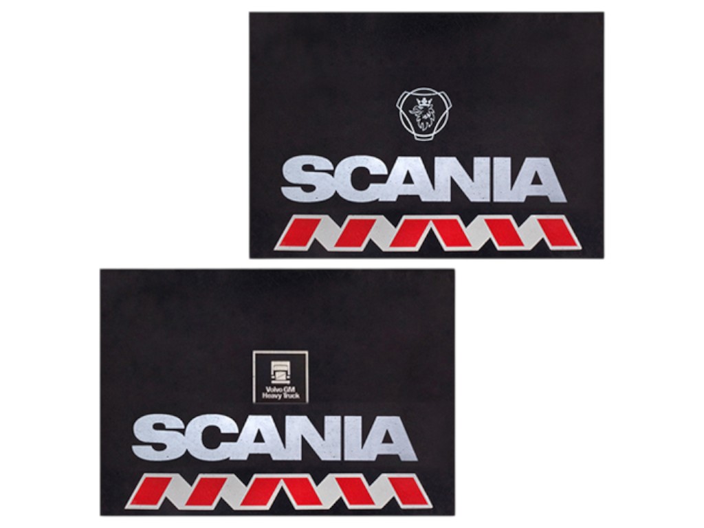 Брызговики для грузовых машин, Scania, резина, 330×470мм, цвет черный (цена за 2шт)