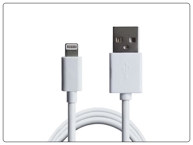 Кабель Grand-X USB-Lightning PL01W, 100% медь, 1м, 2,1А White, в коробке