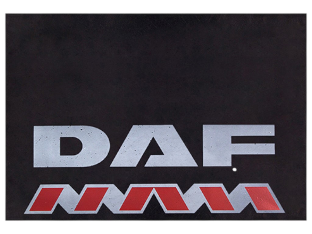 Брызговики для грузовых машин, DAF, резина, 585×400мм, цвет черный (цена за 2шт)