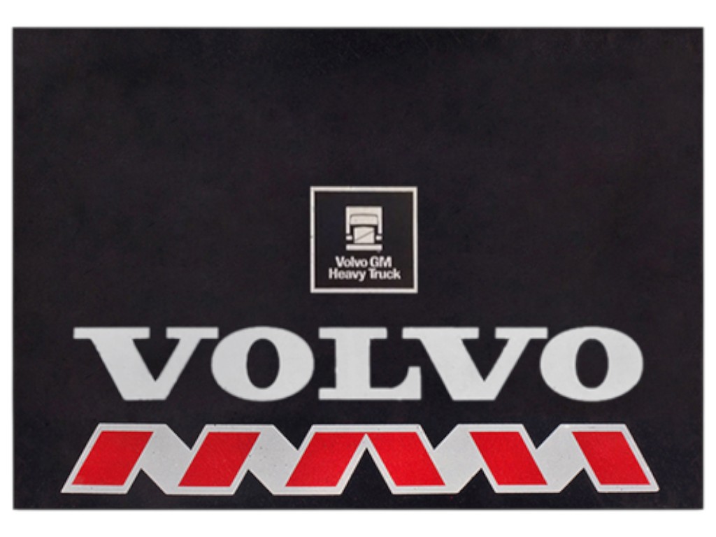 Брызговики для грузовых машин, Volvo, резина, 585×400мм, цвет черный (цена за 2шт)