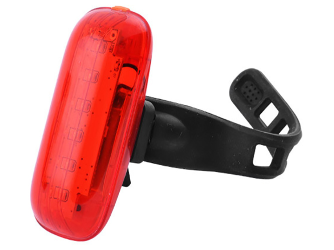 Велосипедный фонарь AQY-0116-6SMD (красный), ЗУ microUSB, встроенный аккумулятор