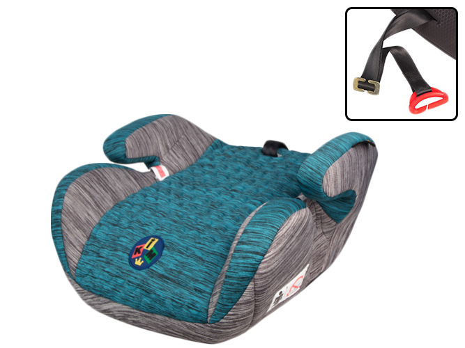 Автокресло-бустер детское KIM 4607-4587 (22-36кг) группа 2-3 Strap Grey-Blue