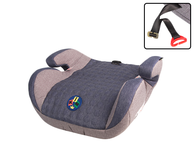 Автокресло-бустер детское KIM 4733-4734 (22-36кг) группа 2-3 Grey