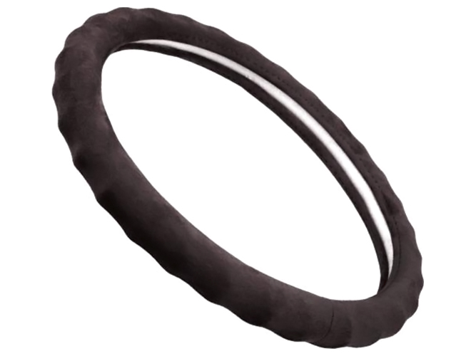 Чехол руля VLOD-AL2705 BK, M, алькантара, черный