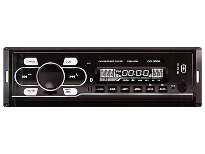 Бездисковый MP3/SD/USB/FM проигрыватель Celsior CSW-202W Bluetooth/APP