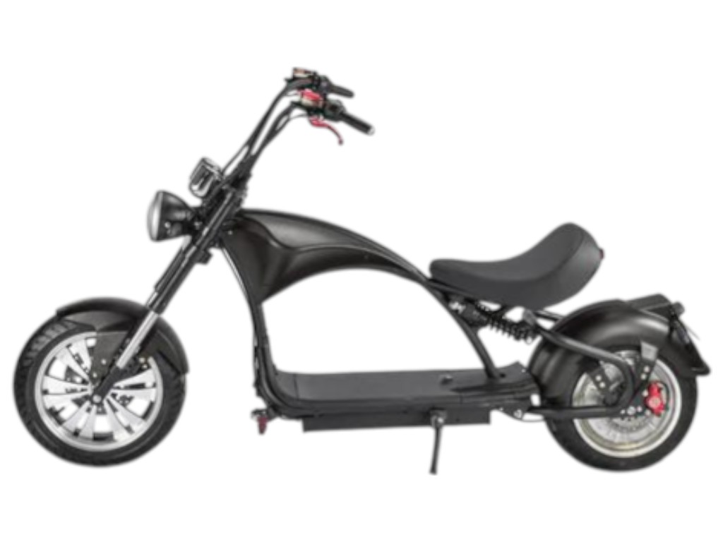Електроскутер Rooder Chopper, 2000Вт, 60В/20Ач, li-ion, дискові гідравлічні гальма, колір чорний