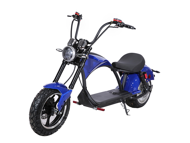 Электроскутер Chopper 2000Вт, 60V20Ah, Li-ion, 12", 3 пер., 45км/ч, синий