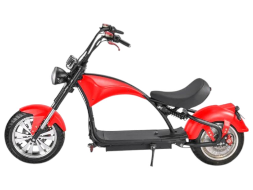 Електроскутер Rooder Chopper, 2000Вт, 60В20Ач, li-ion, дискові гідравлічні гальма, колір червоний