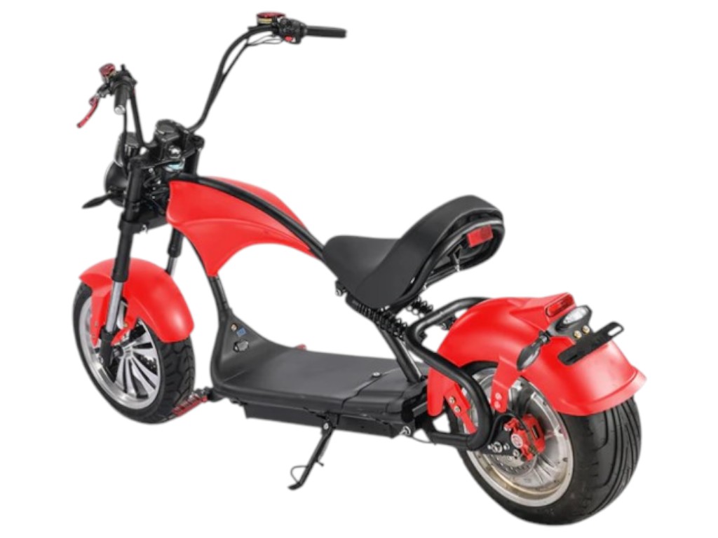 Електроскутер Rooder Chopper, 2000Вт, 60В20Ач, li-ion, дискові гідравлічні гальма, колір червоний