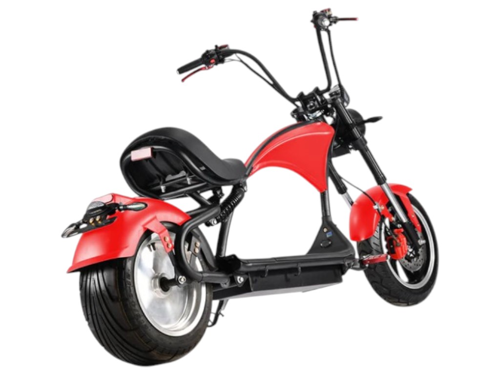 Електроскутер Rooder Chopper, 2000Вт, 60В20Ач, li-ion, дискові гідравлічні гальма, колір червоний