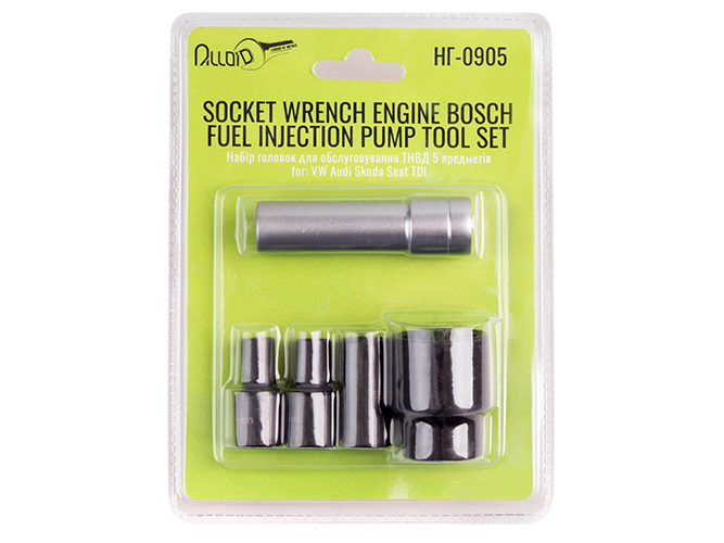 Набор головок для обслуживания ТНВД Alloid (цена за набор 5 предметов)