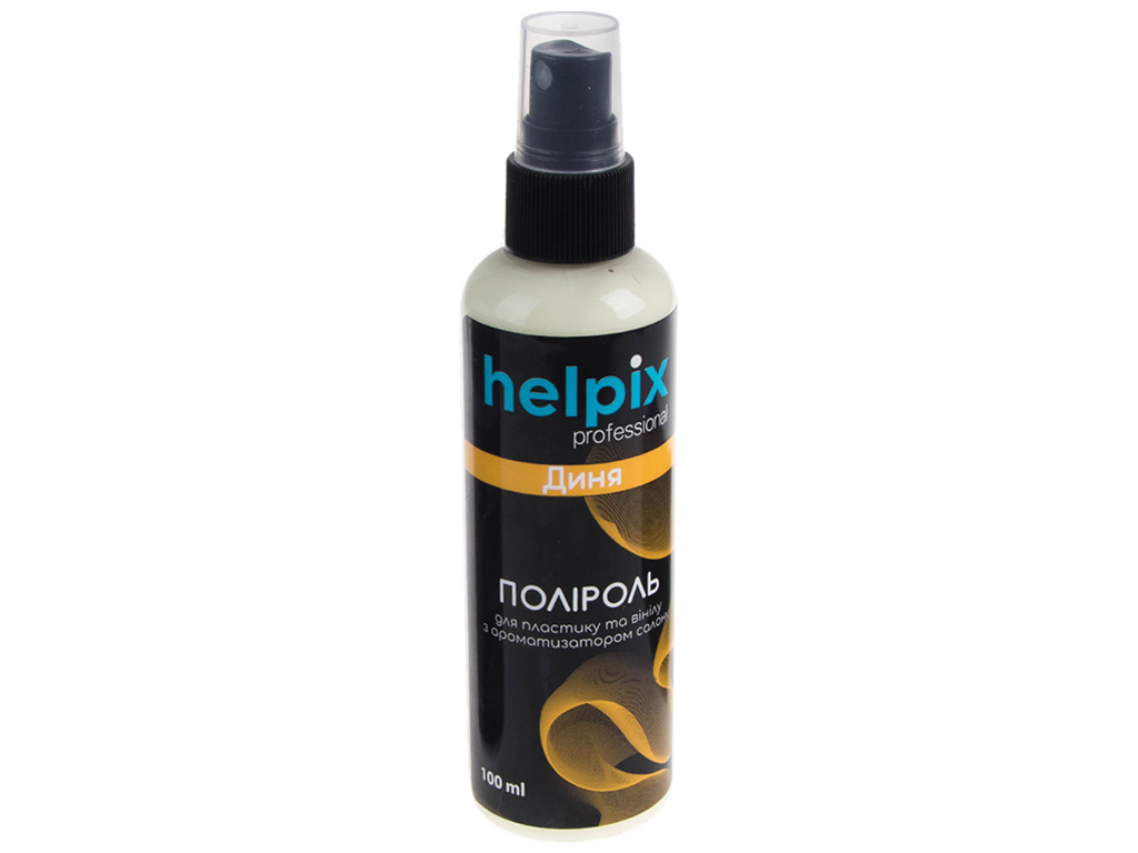 Полироль для пластика и винила HELPIX Professional Дыня, 100мл, триггер, губка