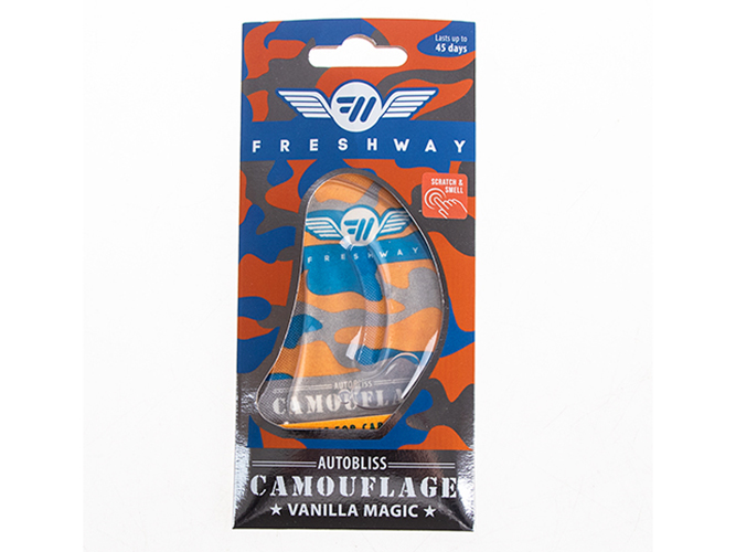 Освіжувач повітря рідкий Fresh Way "Camouflage AutoBliss" Vanilla Magic 8мл