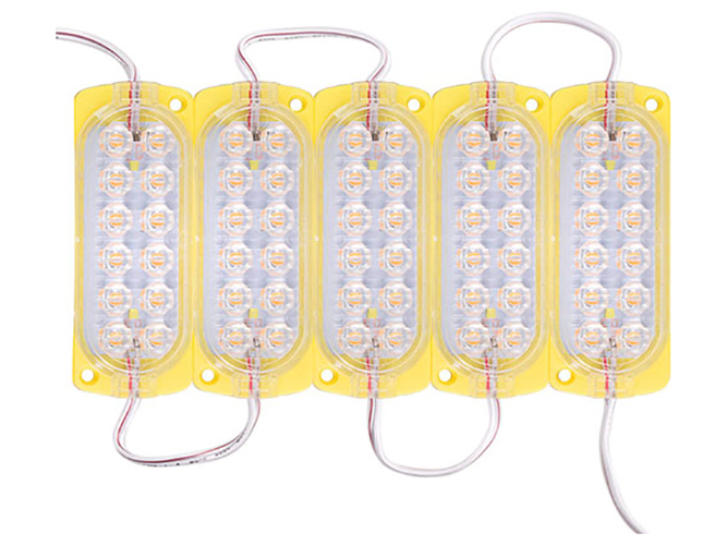 Лента Модуль 2835 Yellou (12 led 24V) (цена за 5 модулей в ленте)