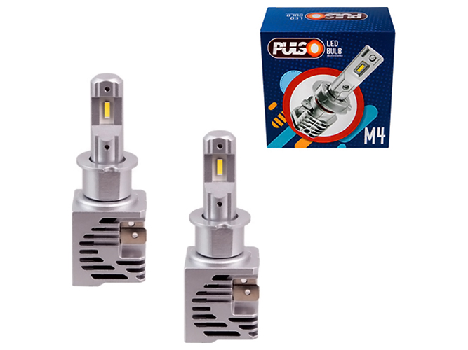 Лампы Pulso M4-H3, LED-chips CREE, 9-32v, 2x25w, 4500Lm, 6000K