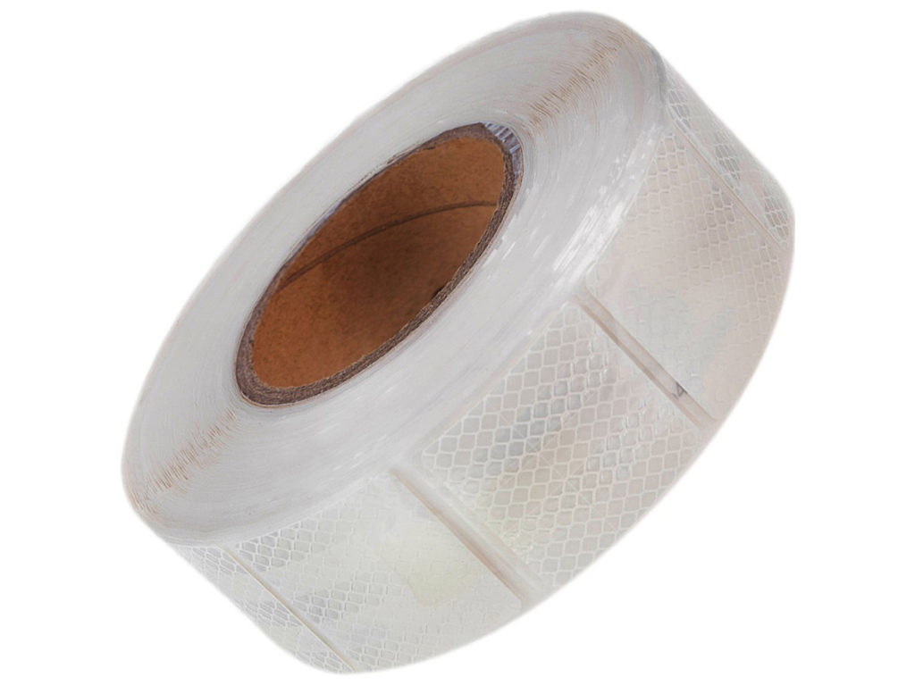 Лента светоотражающая, 5см х 25м, сигментированная White (51478)