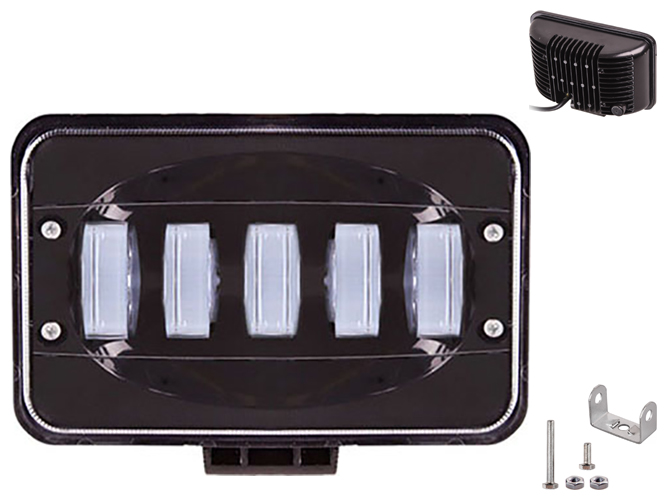Фара рабочего света Pulso, WLP-50S5 SPOT+FLOOD, 5Led х 10W, 170х110х75мм, 10-30V, 50W, 6000K