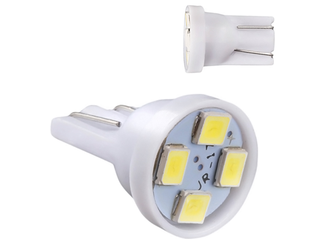 Лампа Pulso габаритная, LED T10, 4SMD-2835, 12v, 1w, 16lm, белая