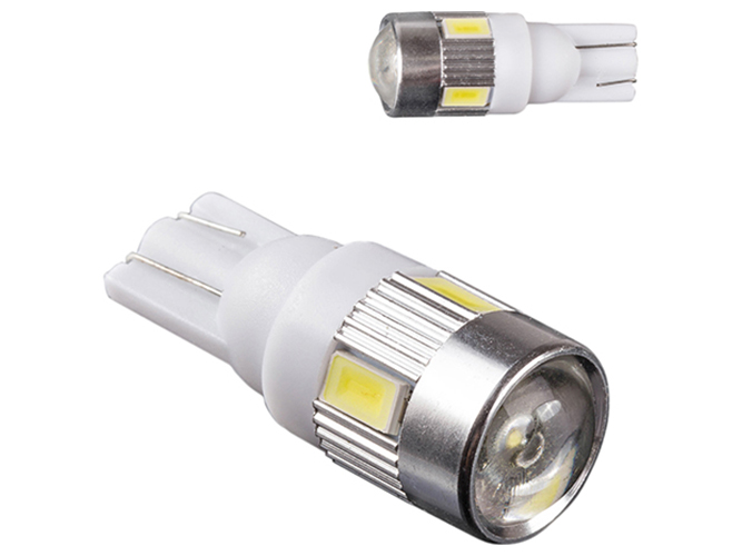 Лампа Pulso габаритная LED T10/6SMD-5630, 12v/1w, 240lm White with lens (LP-142446)