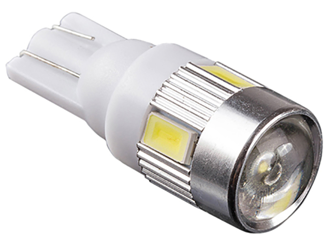 Лампа Pulso габаритная LED T10/6SMD-5630, 12v/1w, 240lm White with lens (LP-142446)