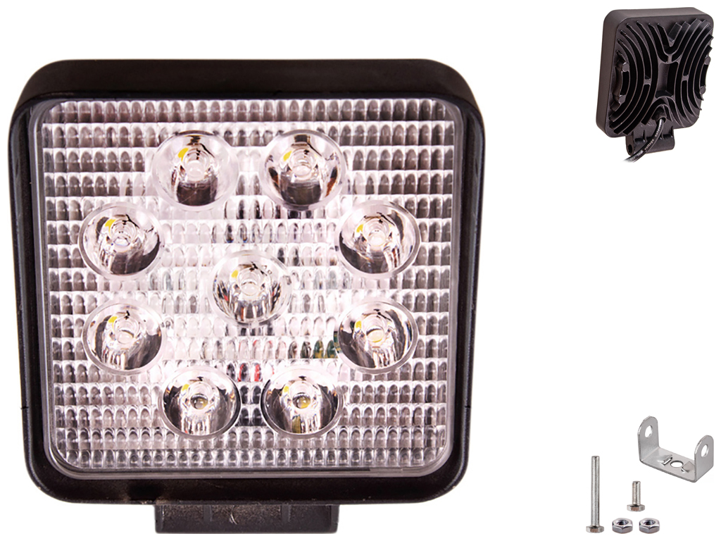 Фара рабочего света Pulso, WLP-27306 SPOT/Д, 110х110х50мм, 10-30V, 27W, 6000K