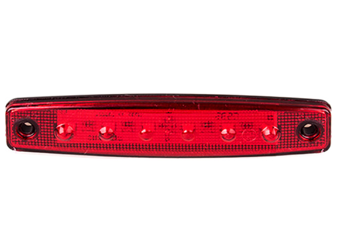 Повторитель габарита, палец, 6 LED, 12/24V, красный