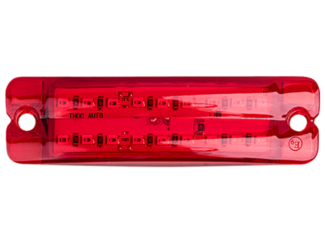 Повторитель габарита, палец двойной, 18 LED, 12/24V, красный