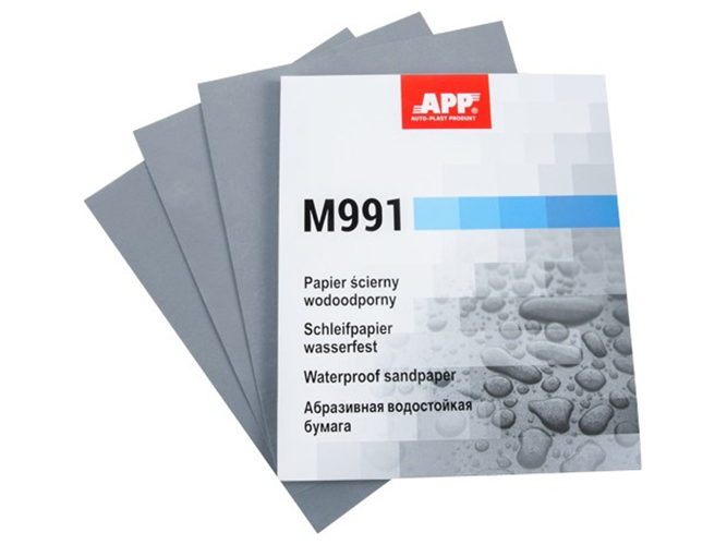 Наждачная водостойкая бумага APP, 23x28см, P_1500, 50шт, Matador (40MW1500)