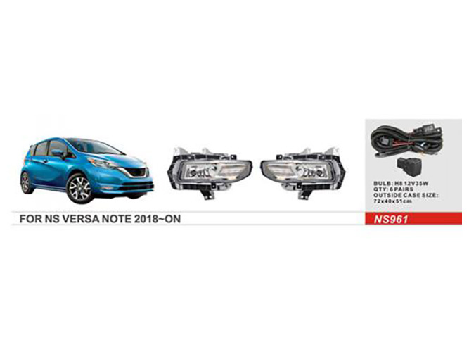 Фары дополнительные модель Nissan Versa Note 2018-> (NS-961)