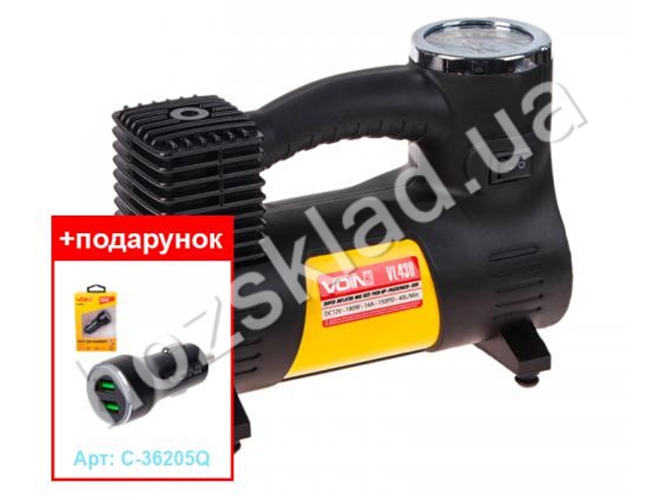 Компрессор VOIN VL-430 + зарядное устройство VOIN C-36205Q