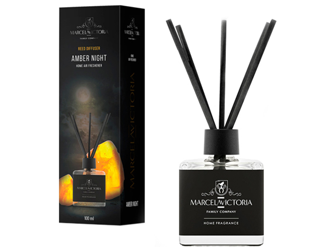 Ароматизатор жидкий для дома/офиса Tasotti Reed diffuser, Amber Night, 100мл