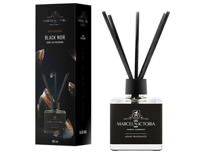 Ароматизатор жидкий для дома/офиса Tasotti Reed diffuser, черный Noir, , 100мл