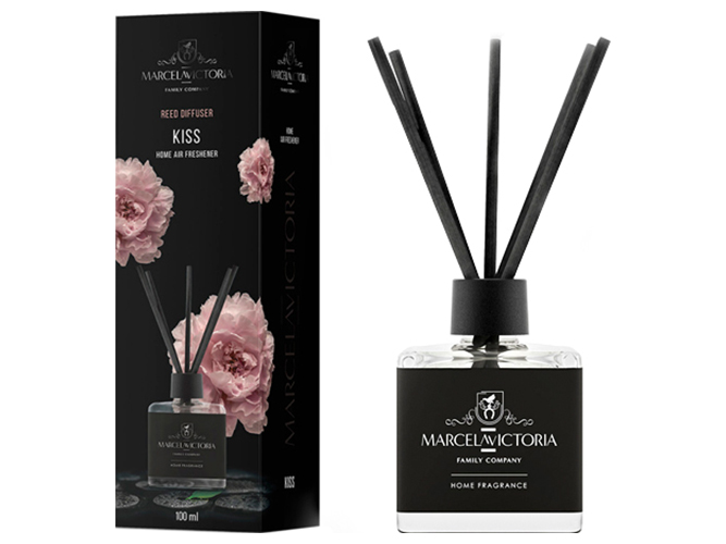 Ароматизатор жидкий для дома/офиса Tasotti Reed diffuser, Kiss, 100мл