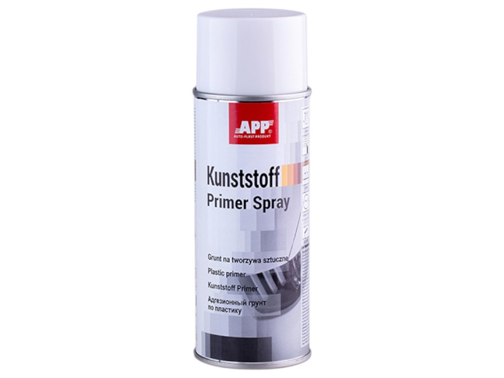 Грунт App Kunststoff Primer, по пластику, прозорий срібний, 400 мл