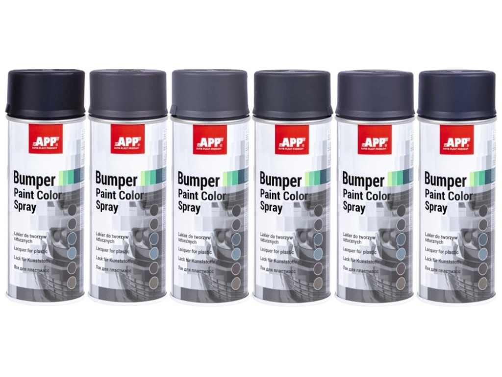 Краска бамперная APP Bumper Paint Color Spray, 400мл, темный антрацит, аэрозоль (210408)