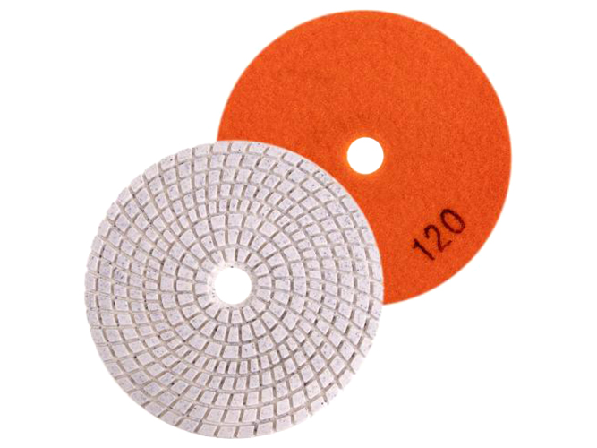 Круг алмазный шлифовальный на липучке 12,5см, зерно 120, Alloid