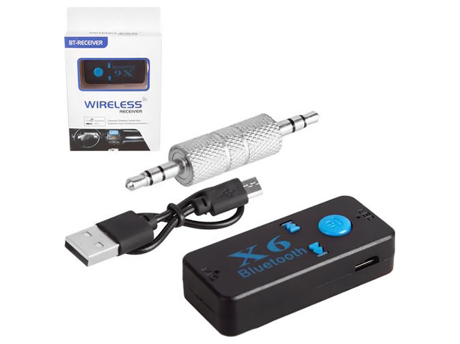 Аудио адаптер Bluetooth, 5.0, AUX 3,5мм