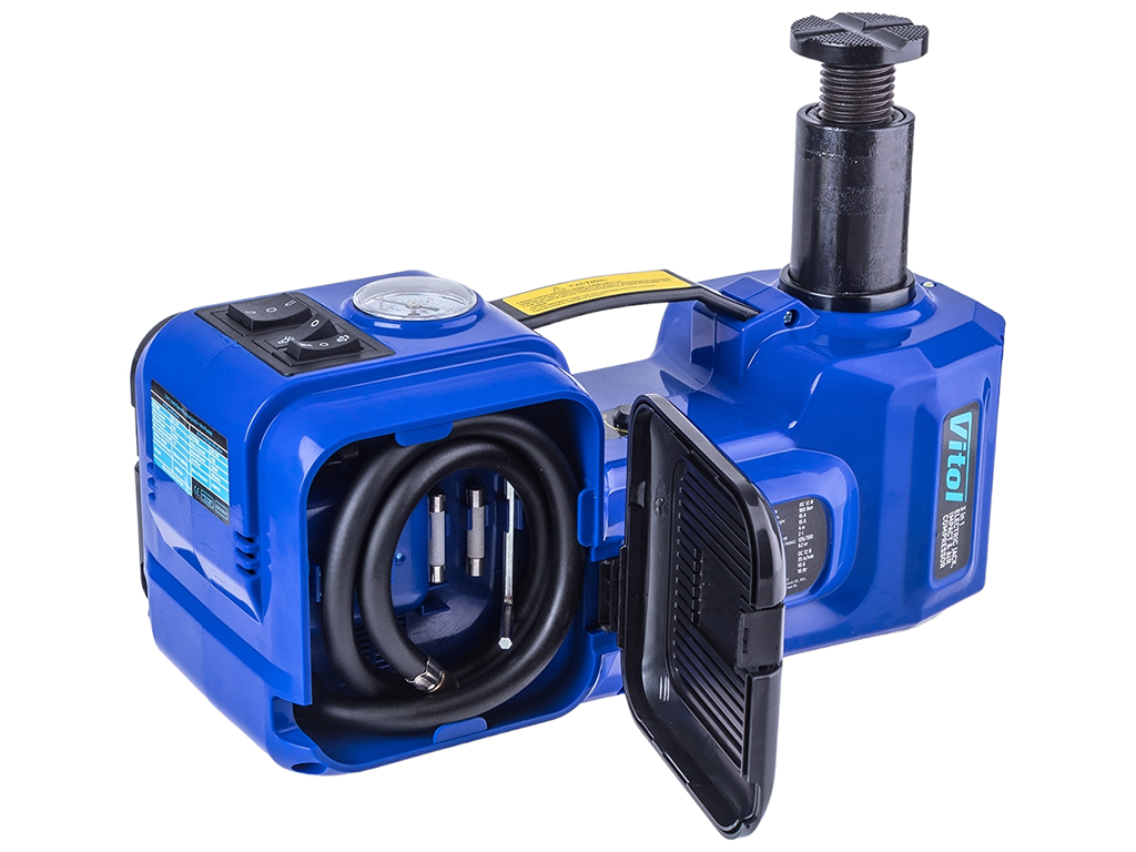 Набор домкрат электрогидравлический 2т, компрессор, гайковерт 3в1