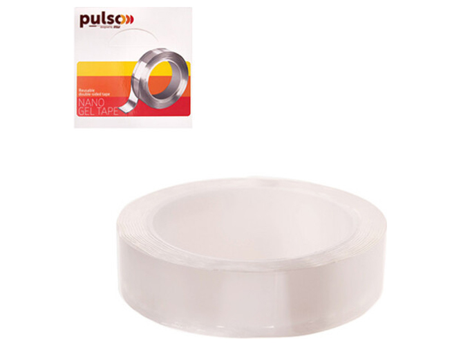 Многоразовая двухсторонняя скотч-лента Pulso, NGT-3301, 3м x 30x1мм