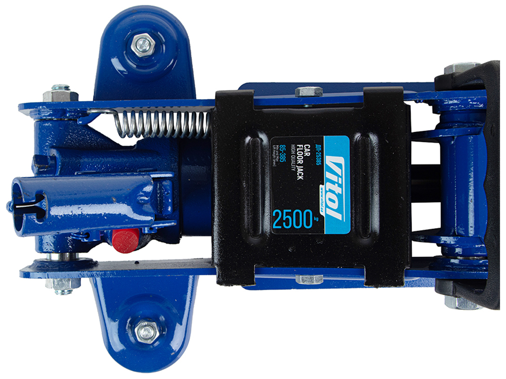 Домкрат гідравл.підк. 2,5т, 85-385мм, з низьким підкатом, 14,5кг (DP-25385)