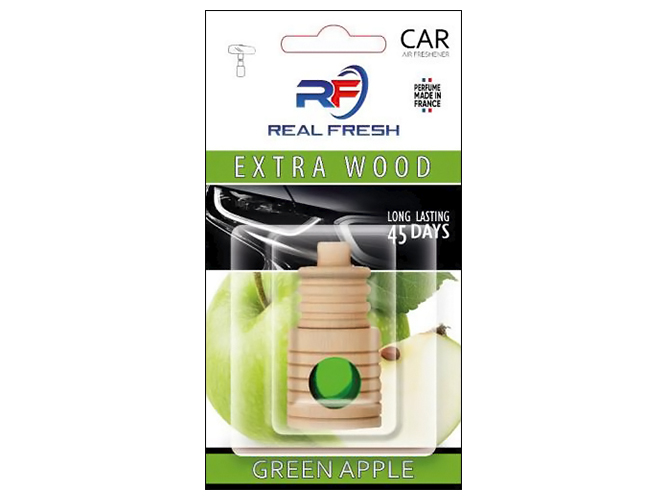 Освежитель воздуха жидкий Real Fresh Extra Wood, Green Apple, 5мл