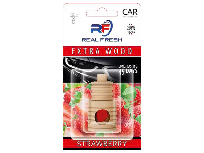 Освежитель воздуха жидкий Real Fresh Extra Wood, Strawberry, 5мл