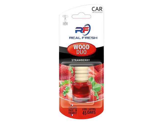 Освежитель воздуха жидкий Real Fresh Wood Duo, Strawberry, 5мл