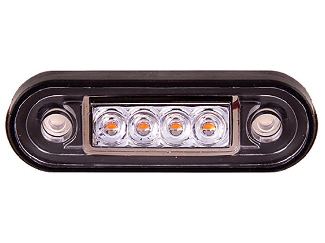 Повторитель габарита (палец двойной) 4 LED 12, 24V желтый (TH-0011-yellow)
