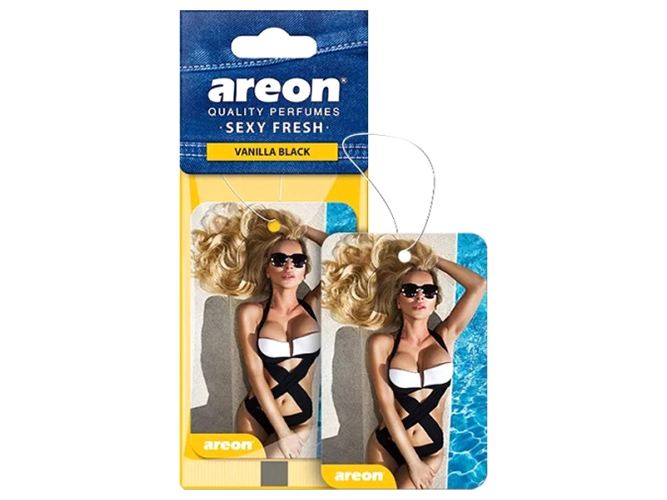 Освіжувач повітря AREON сухий листок Sexy Fresh Vanilla Black