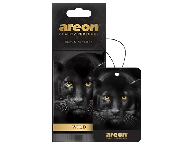 Освежитель воздуха Areon Wild черный Panther, сухой листик